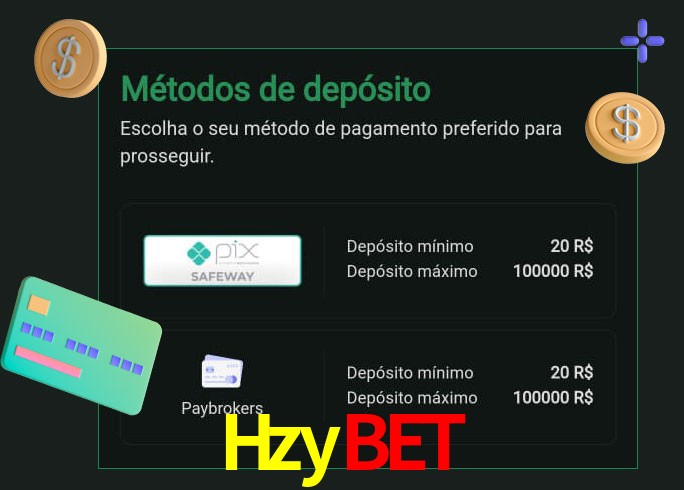 O cassino Hzybet oferece uma grande variedade de métodos de pagamento